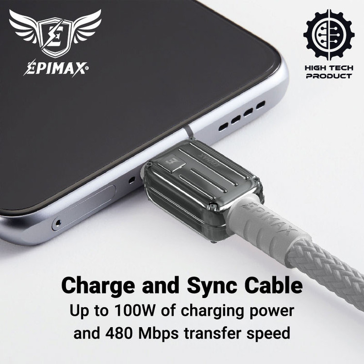 کابل تبدیل USB به USB-C اپیمکس مدل EC-122 - نمای دیگر