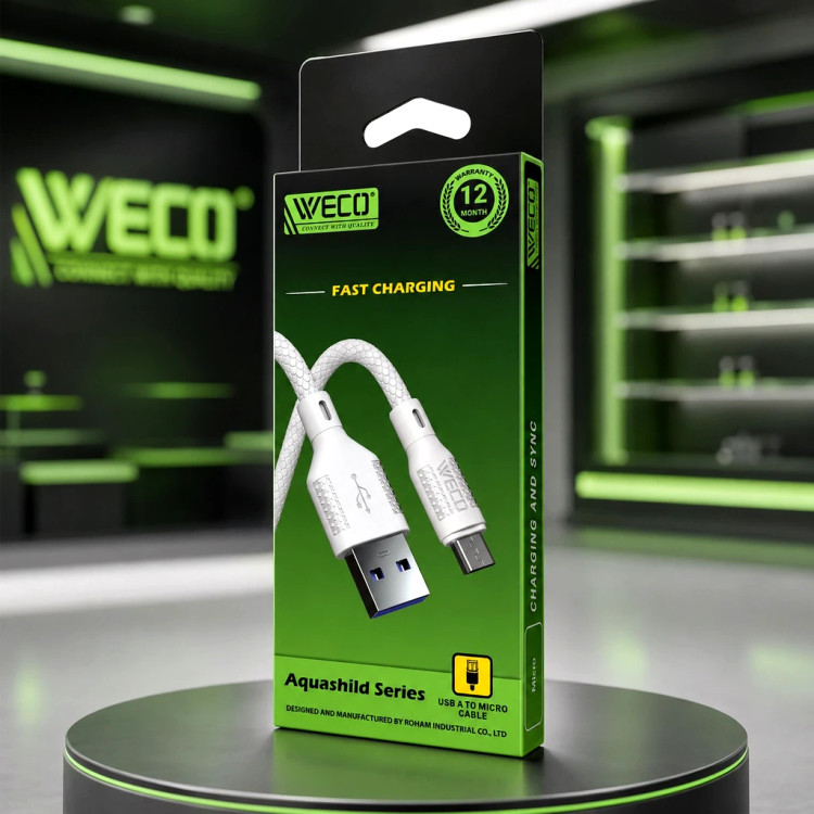 کابل شارژ ویکو WECO WeC-87 آکوا شیلد میکرو USB