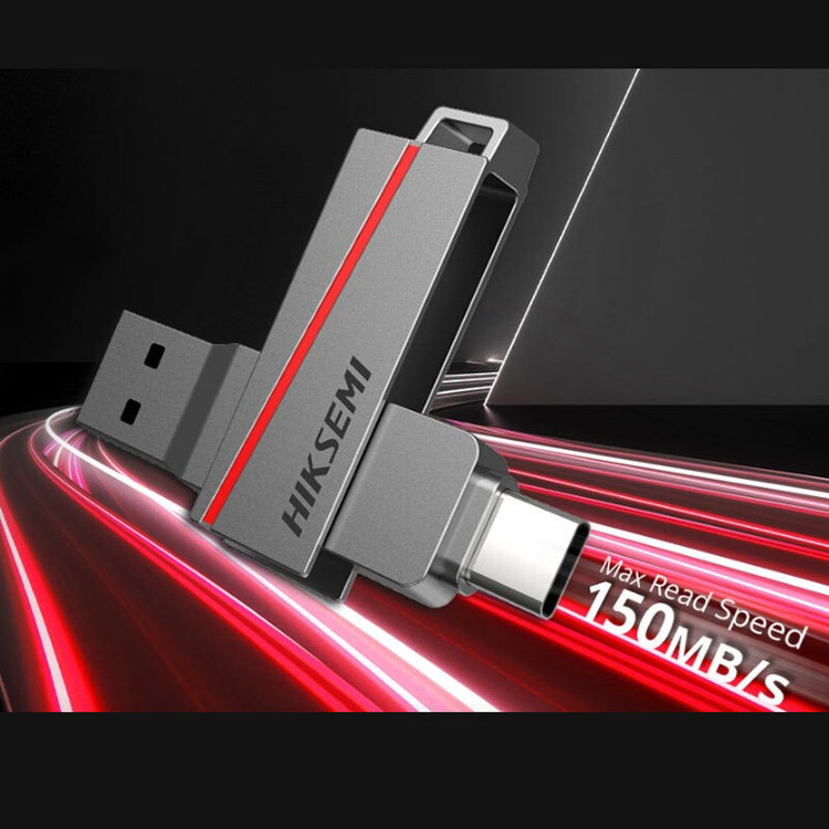 فلش مموری هایکسمی مدل E307C ظرفیت 64 گیگابایت USB 3.2 دوال اسلیم
