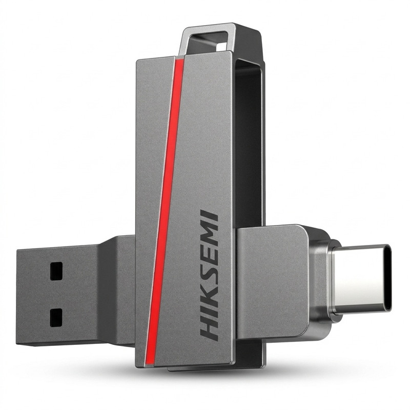 فلش مموری هایک‌سمی مدل E307C ظرفیت 64 گیگابایت USB 3.2 دوال اسلیم