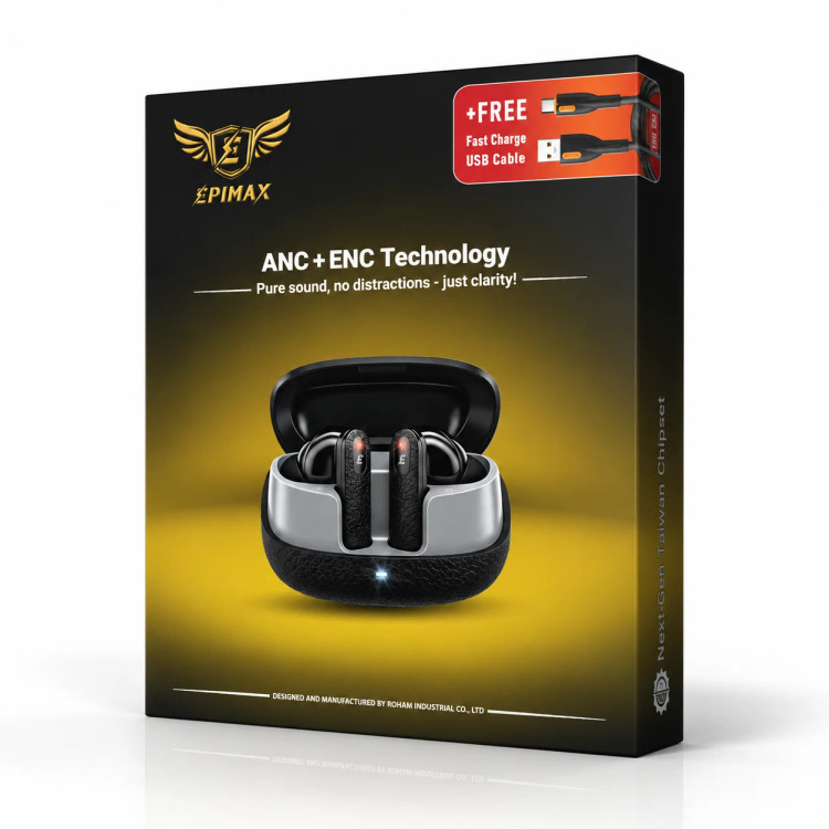 ایرپاد بیسیم اپیمکس EH-161 ANC+ENC سفید | Bluetooth 6.0